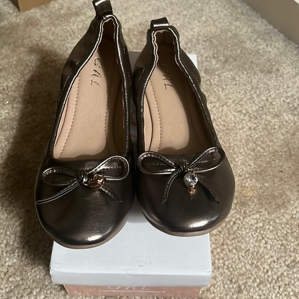 Women Rose Gold Flats